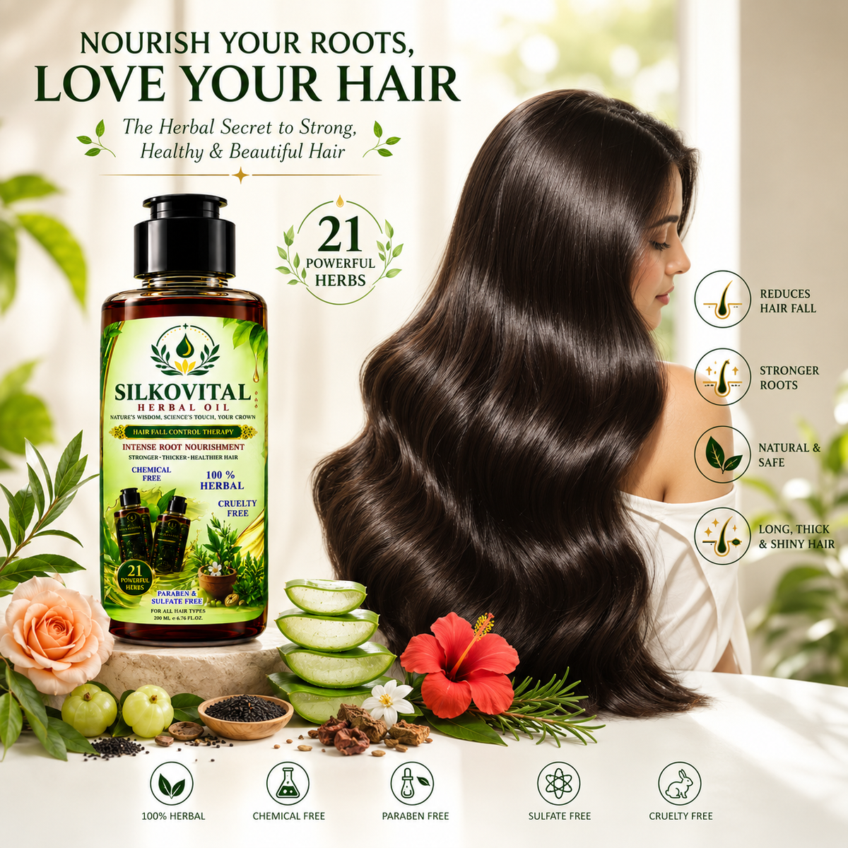 SILKOVITAL HERBAL HAIR OIL