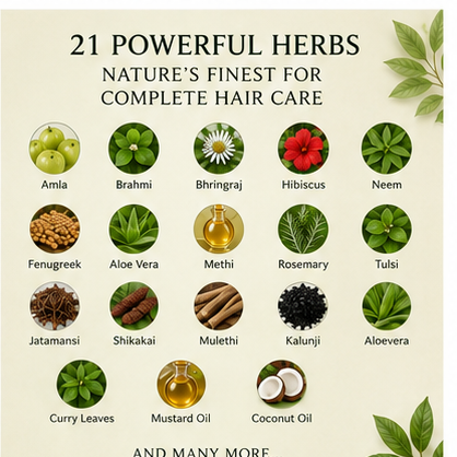 Silkovital Herbal Hair Oil – 21 Powerful Herbs | Hair Fall Control & Hair Growth Care | 200ml