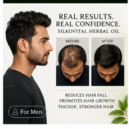 Silkovital Herbal Hair Oil – 21 Powerful Herbs | Hair Fall Control & Hair Growth Care | 200ml